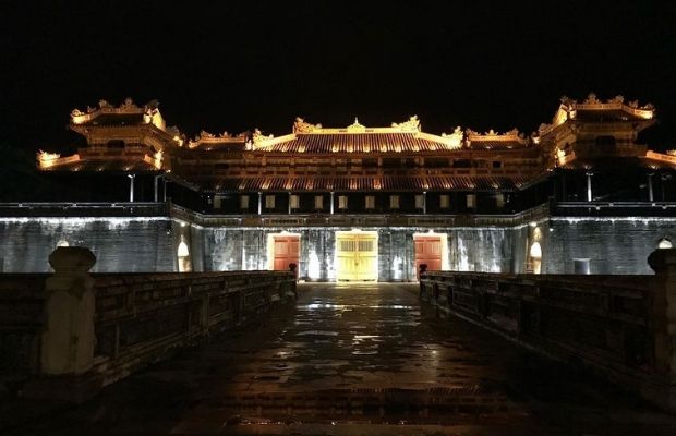 Hue Imperial City at night